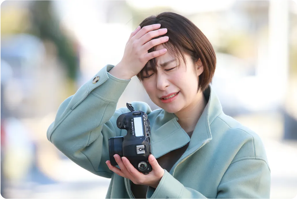 困っている写真